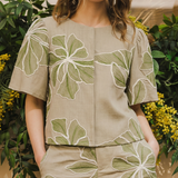 Grace & Maude Daisy Top - Green