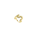 Swirl Solid Ring - Gold