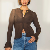 Gigi Cardigan - Brown