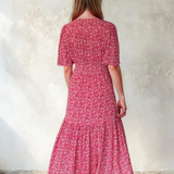 Imelda Dress - Ditsy Red