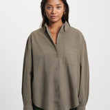 Organic Oversized Shirt - Faded Pink