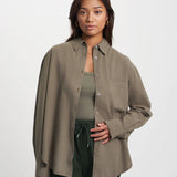Organic Oversized Shirt - Faded Pink
