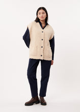 Load image into Gallery viewer, FRNCH Magaly Sleeveless Cardigan - Cream
