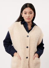 Load image into Gallery viewer, FRNCH Magaly Sleeveless Cardigan - Cream
