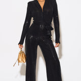 Taylor Jumpsuit - Black Sparkle