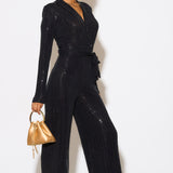 Taylor Jumpsuit - Black Sparkle
