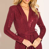 Taylor Jumpsuit - Wine Sparkle