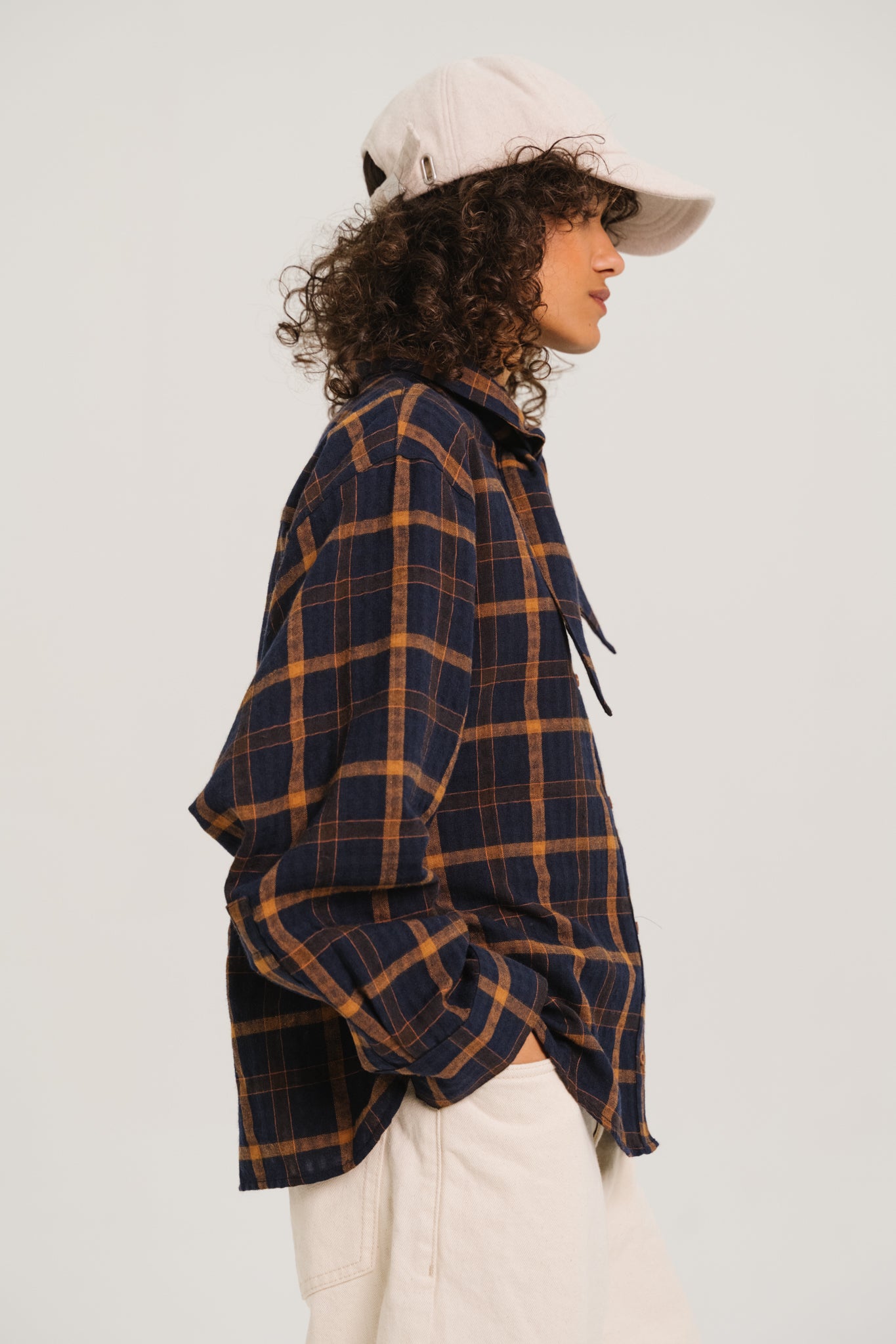Charlie Drake Scarf Shirt - Blue