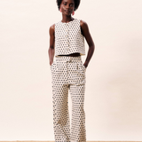 Isolde Trousers - Cream Multi