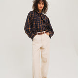 Charlie Drake Scarf Shirt - Blue
