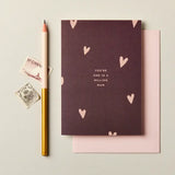 One in A Million Mum Happy Birthday Card - Burgundy