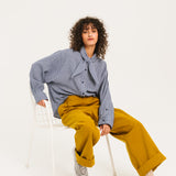 Charlie Mike Scarf Shirt - Blue