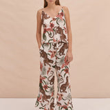 Soleia Pyjama Cami & Wide Leg Set - Cream
