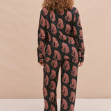 Tiger Pyjama Long Set - Navy/Pink