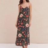 Persephone Slip Nightie - Black