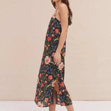 Persephone Slip Nightie - Black