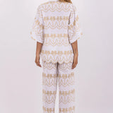 Lupy Trousers - White/Gold