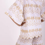 Lupy Trousers - White/Gold