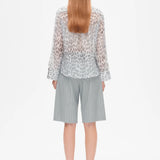 Miranda Blouse - Grey Leopard
