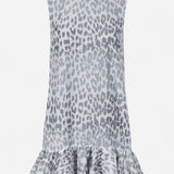 Agnese Dress - Grey Leopard