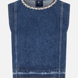 Medine Top - Dark Blue Denim