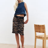 Medine Top - Dark Blue Denim