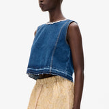 Medine Top - Dark Blue Denim