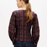 Millea Shirt - Dark Red Check