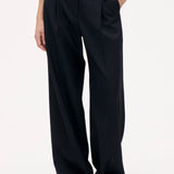Neyat Trousers - Blackish Pinstripe