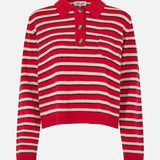 Cori Jumper - Crimson Red Strip