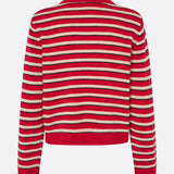 Cori Jumper - Crimson Red Strip