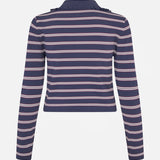 Catarin Top - Navy Plum Stripe
