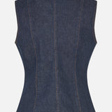 Mene Waistcoat - Dark Denim Wash