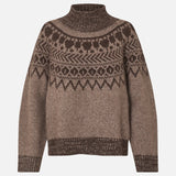 Ciana Jumper - Brown Fair Isle