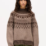 Ciana Jumper - Brown Fair Isle