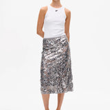Shania Skirt - Grey Sequins