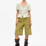 Macaia Blouse - Distorted Green