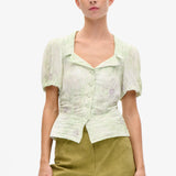Macaia Blouse - Distorted Green