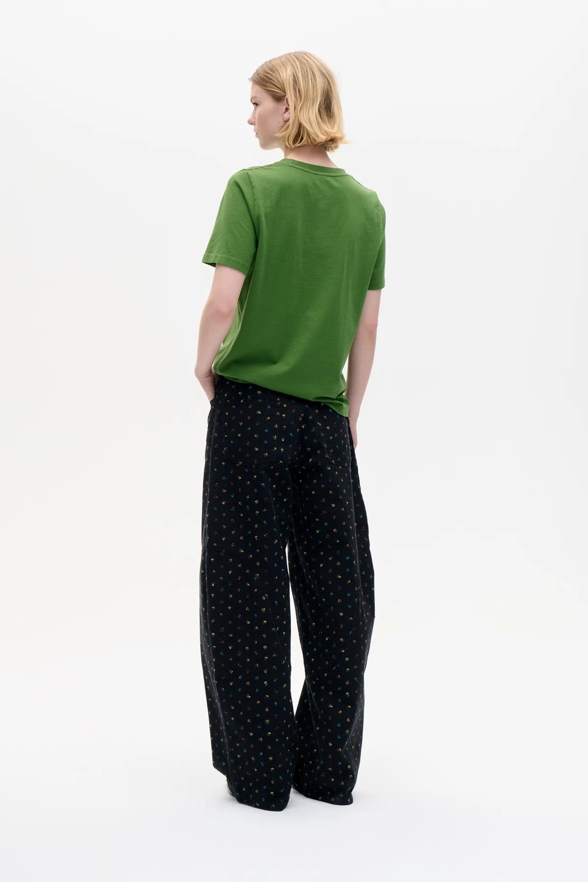 Napolen Jeans - Black Petite Flower