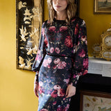 The Holly Dress - Dark Floral
