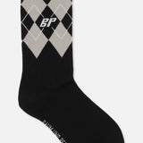 Ling Socks - Black Grey Check