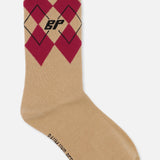 Ling Socks - Camel Red Check