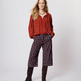Amina Shirt - Cherry Mahogany