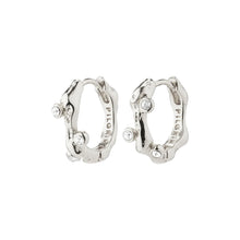 Load image into Gallery viewer, Pilgrim Urszula Crystal Hoops - Silver
