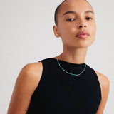 Alison Necklace - Mint/Silver