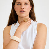 Aase Ring - Creamy/Gold