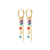 Thalen Earrings - Gold/Multi