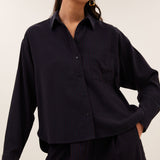 Lise Blouse - Wine Stripe
