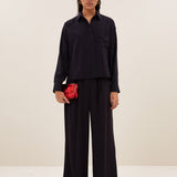 Lise Blouse - Wine Stripe