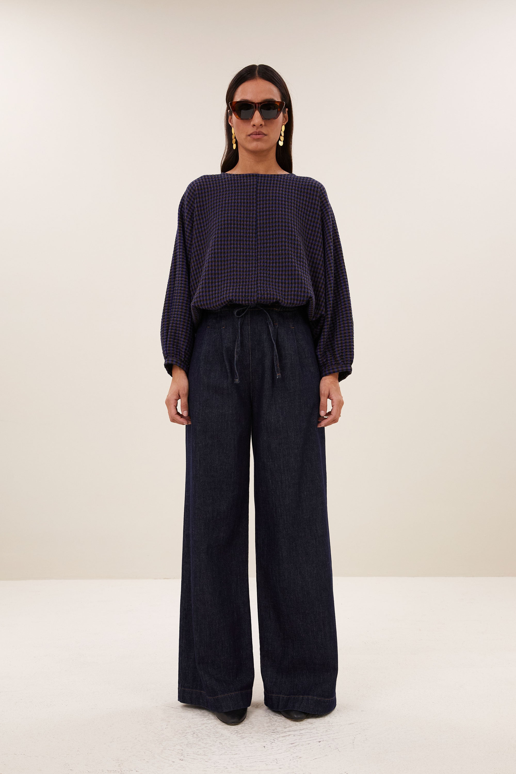 Gaya Blouse - Galaxy Check